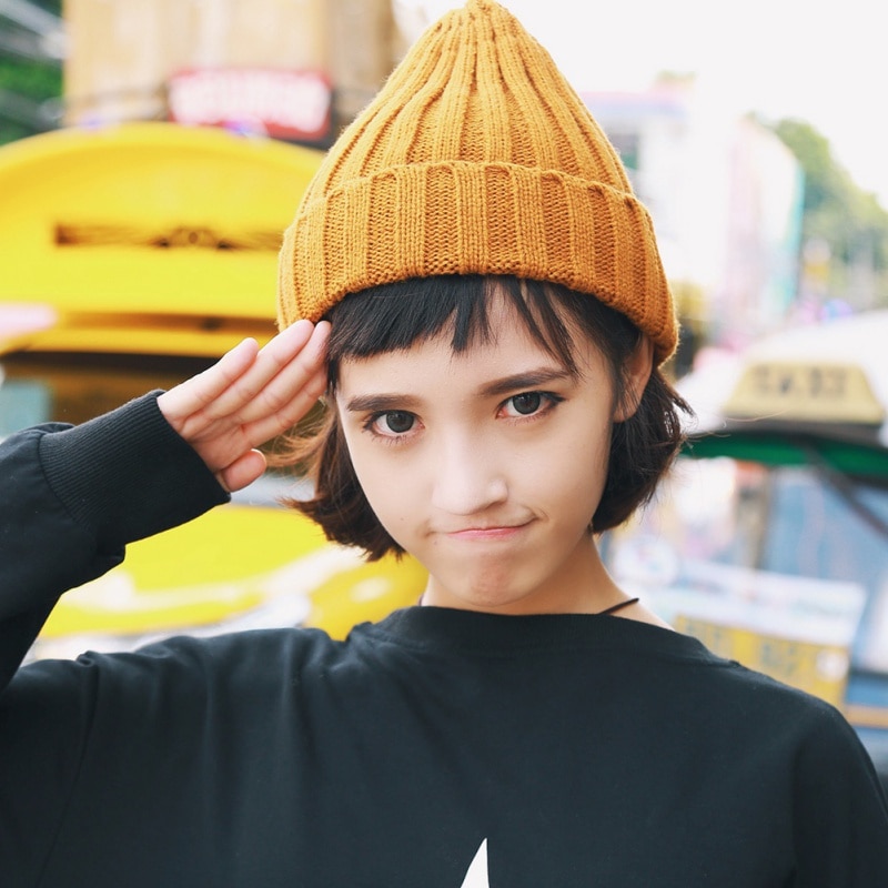 Hat Female Unisex Cotton Blends Solid Warm Soft HIP HOP Knitted Hats Men Winter Caps Women’s Skullies Beanies For Girl Wholesale Hat Female Unisex Cotton Blends Solid Warm Soft HIP HOP Knitted Hats Men Winter Caps Women's Skullies Beanies For Girl Wholesale