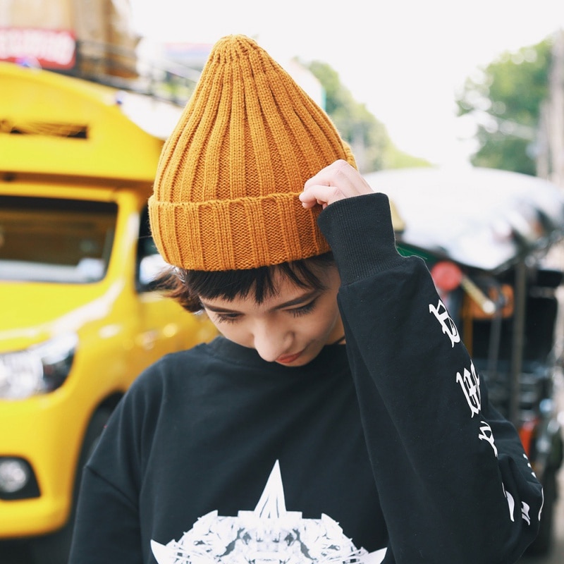 Hat Female Unisex Cotton Blends Solid Warm Soft HIP HOP Knitted Hats Men Winter Caps Women's Skullies Beanies For Girl Wholesale Hat Female Unisex Cotton Blends Solid Warm Soft HIP HOP Knitted Hats Men Winter Caps Women's Skullies Beanies For Girl Wholesale