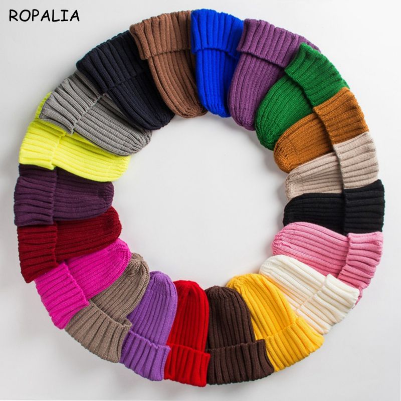 Hat Female Unisex Cotton Blends Solid Warm Soft HIP HOP Knitted Hats Men Winter Caps Women’s Skullies Beanies For Girl Wholesale Hat Female Unisex Cotton Blends Solid Warm Soft HIP HOP Knitted Hats Men Winter Caps Women's Skullies Beanies For Girl Wholesale