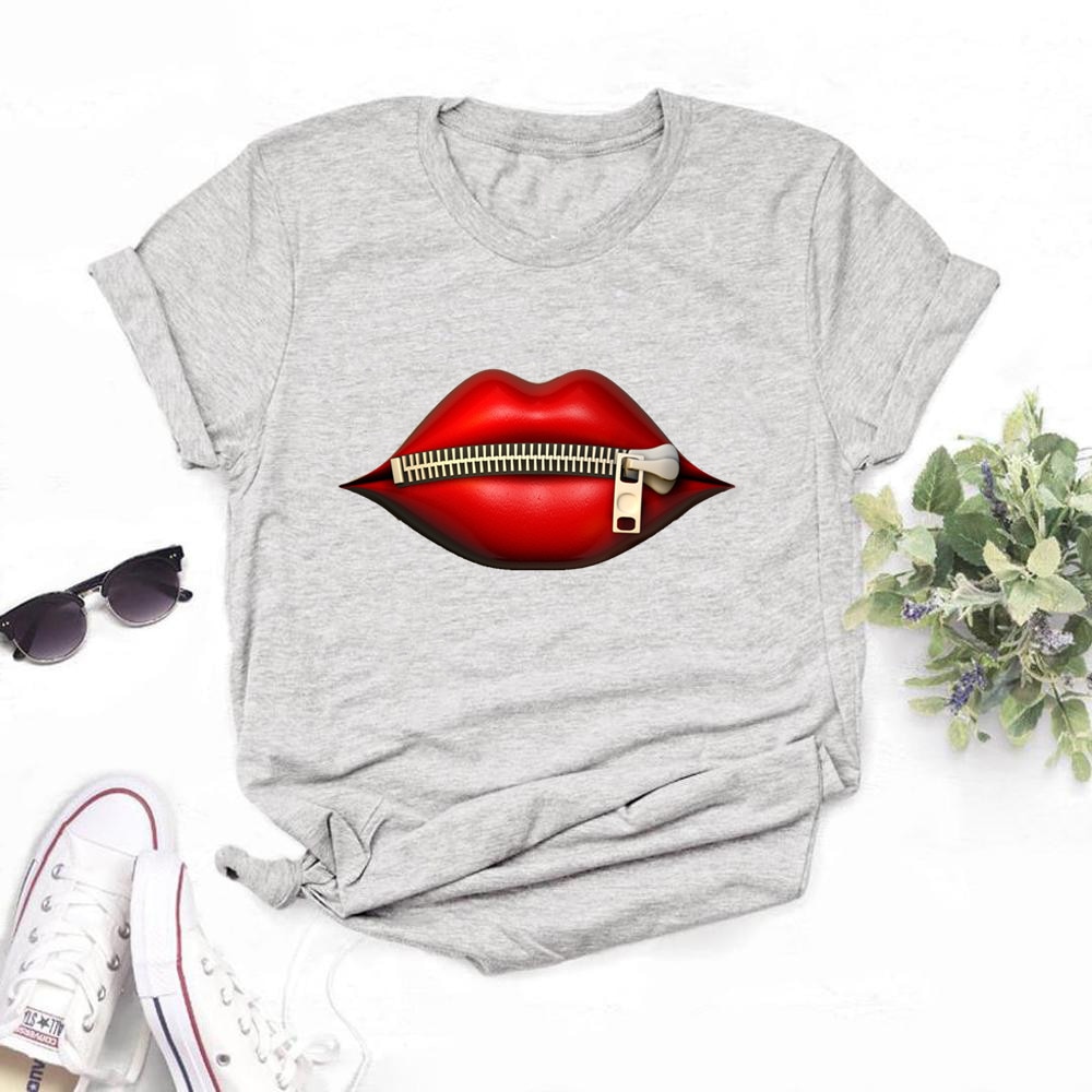 Fashion Women’s Casual Sequins Red Lip T-Shirt Short Sleeve T-Shirts 2020 Vintage Creativity zipper Lips T-Shirt,drop ship Fashion Women's Casual Sequins Red Lip T-Shirt Short Sleeve T-Shirts 2020 Vintage Creativity zipper Lips T-Shirt,drop ship